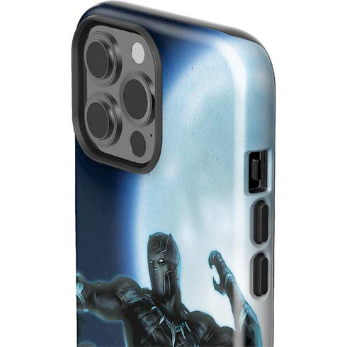 Marvel Black Panther Jumping Through Air iPhone 15 Pro Max Impact Case